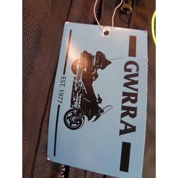 GWRRA Motorcycle Racing Jacket Sz S Men's Lime Green - Picture 9 of 9